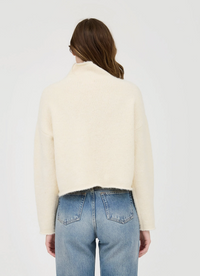 BP Turtleneck Crop Sweater-Cream