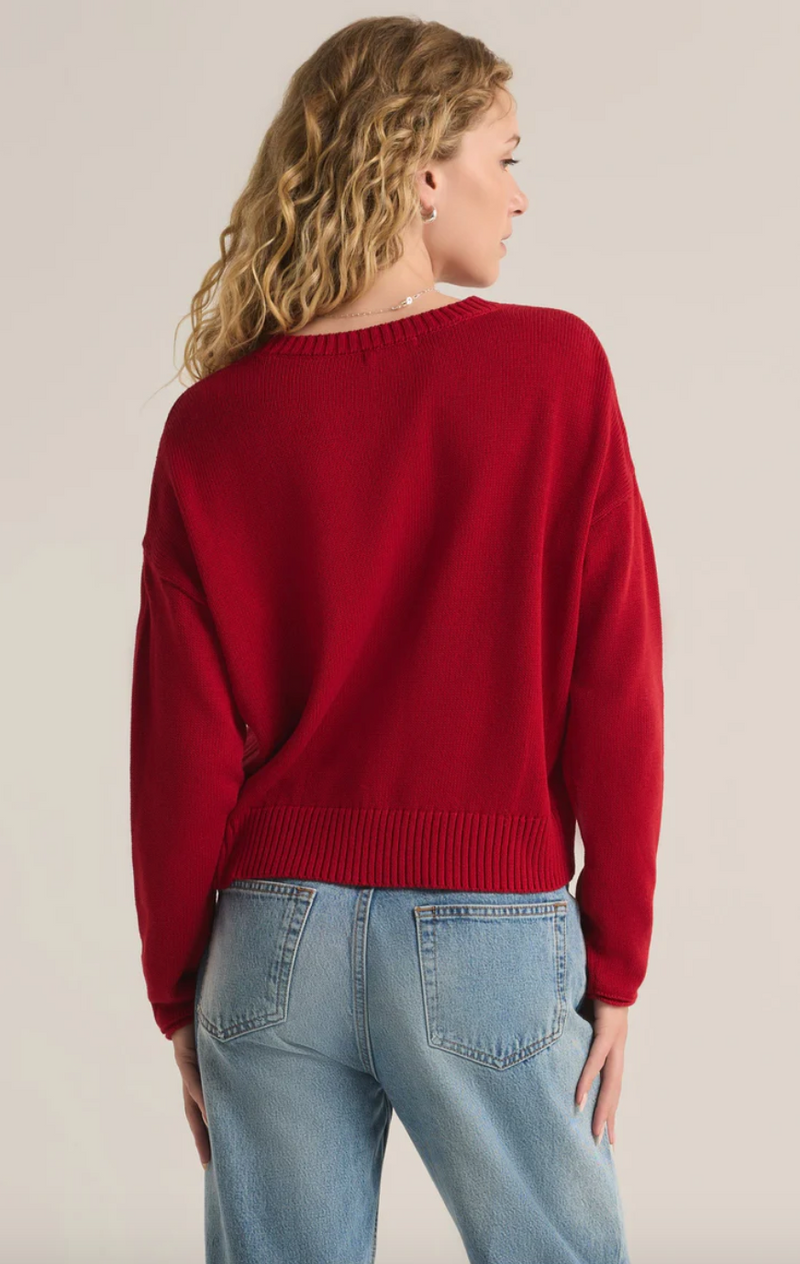 Zsup Red Merry Sweater