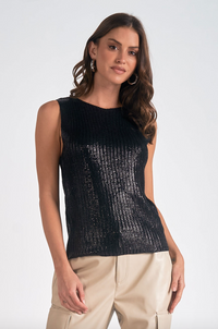 ELN Metallic Sweater Tank