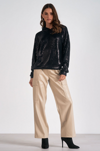 ELN Metallic Sweater Hoodie