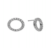 SA Circle CZ Earrings