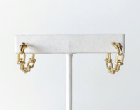 SA Link Hoop Earrings