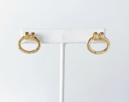 SA Cartier Inspired Hoop Earrings