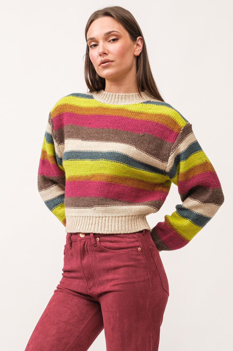 DJ Bright Stripes Sweater