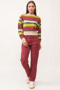 DJ Bright Stripes Sweater