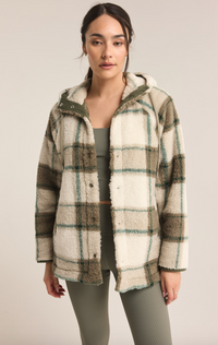 Zsup Plaid Fleece Shacket