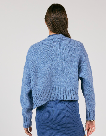 STL Rhia Open Front Cardi-Blue