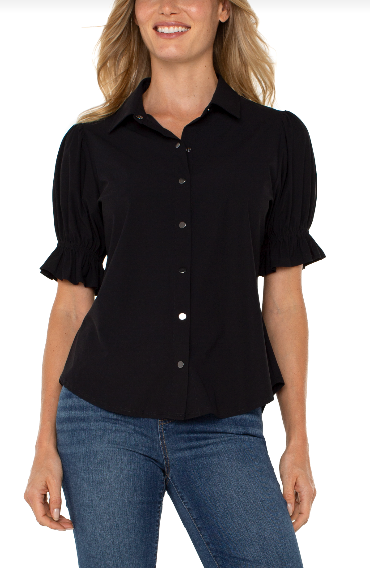 LVRP Elbow Slv Puff Blouse