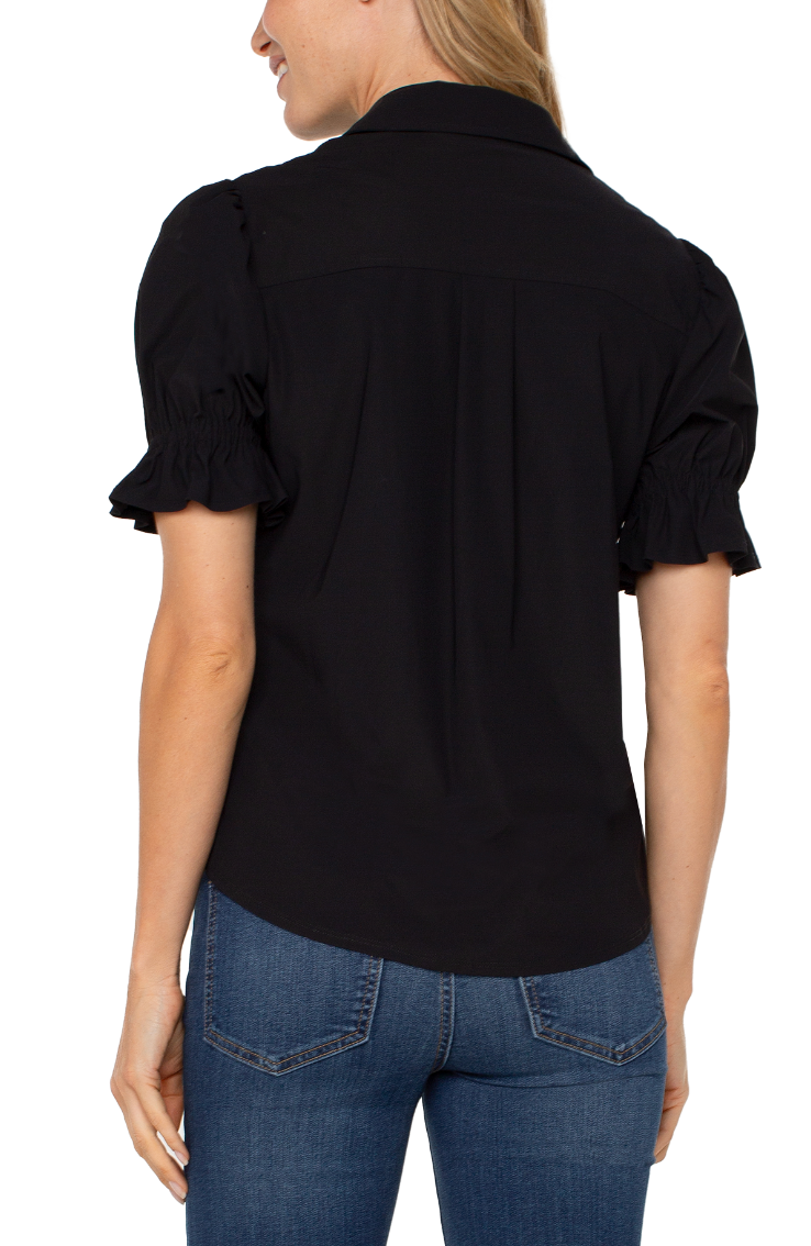 LVRP Elbow Slv Puff Blouse