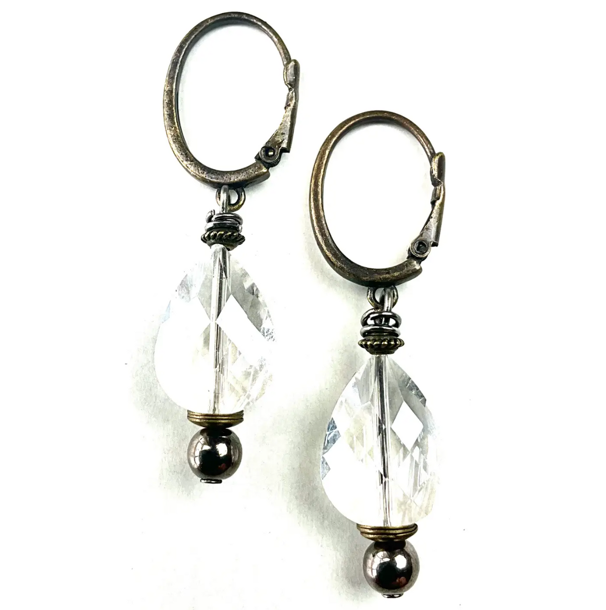 Crystal Teardrop Dangle Earring