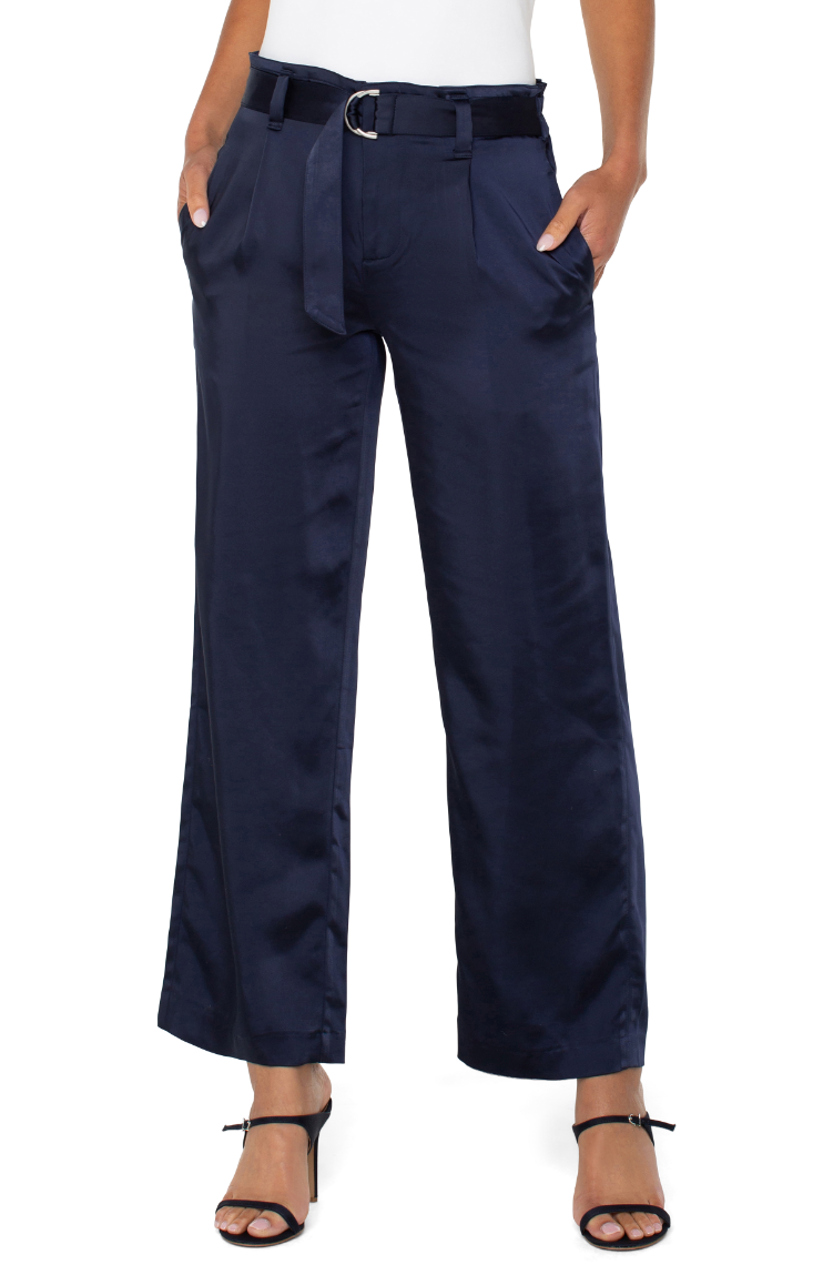 Belted Wide Leg Pant