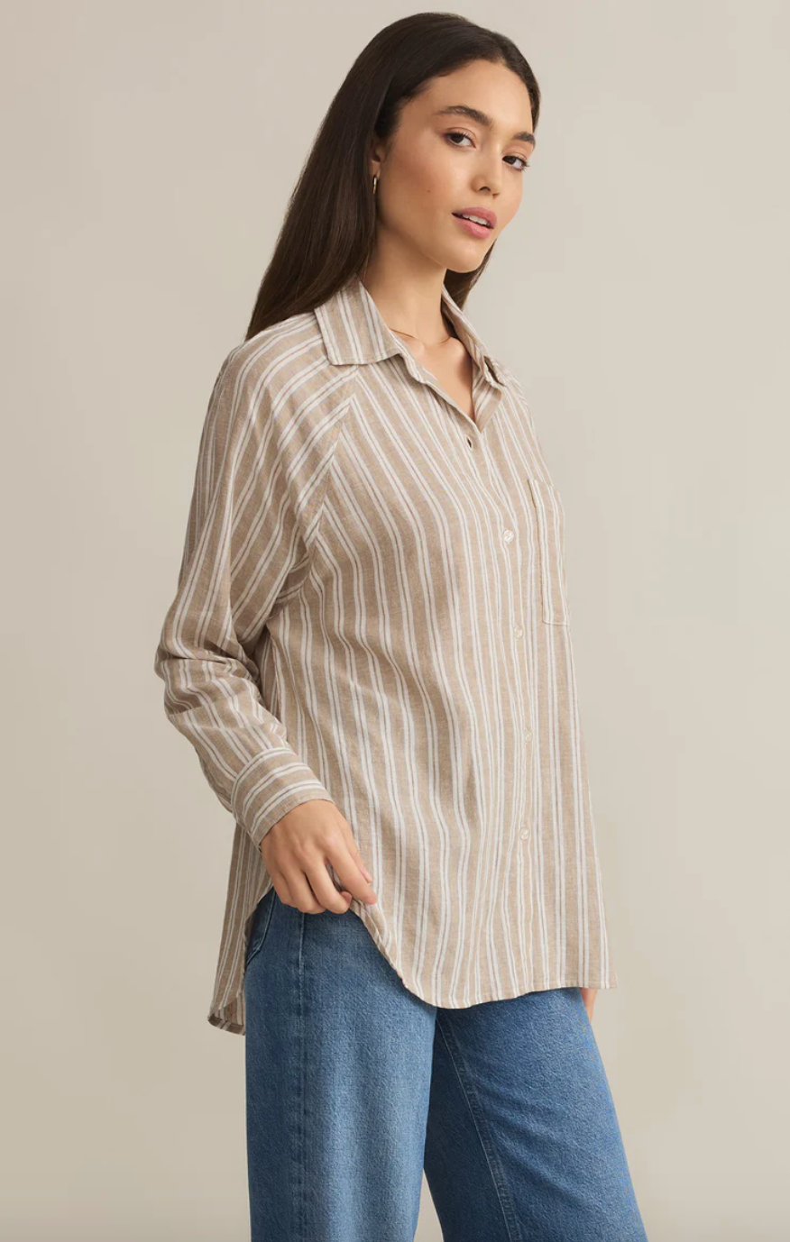 Perfect Linen Stripe Top