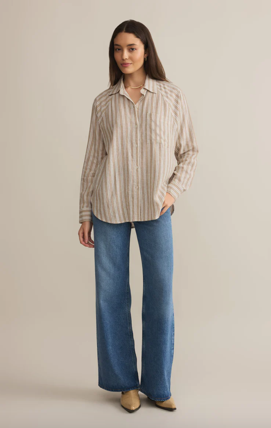 Perfect Linen Stripe Top