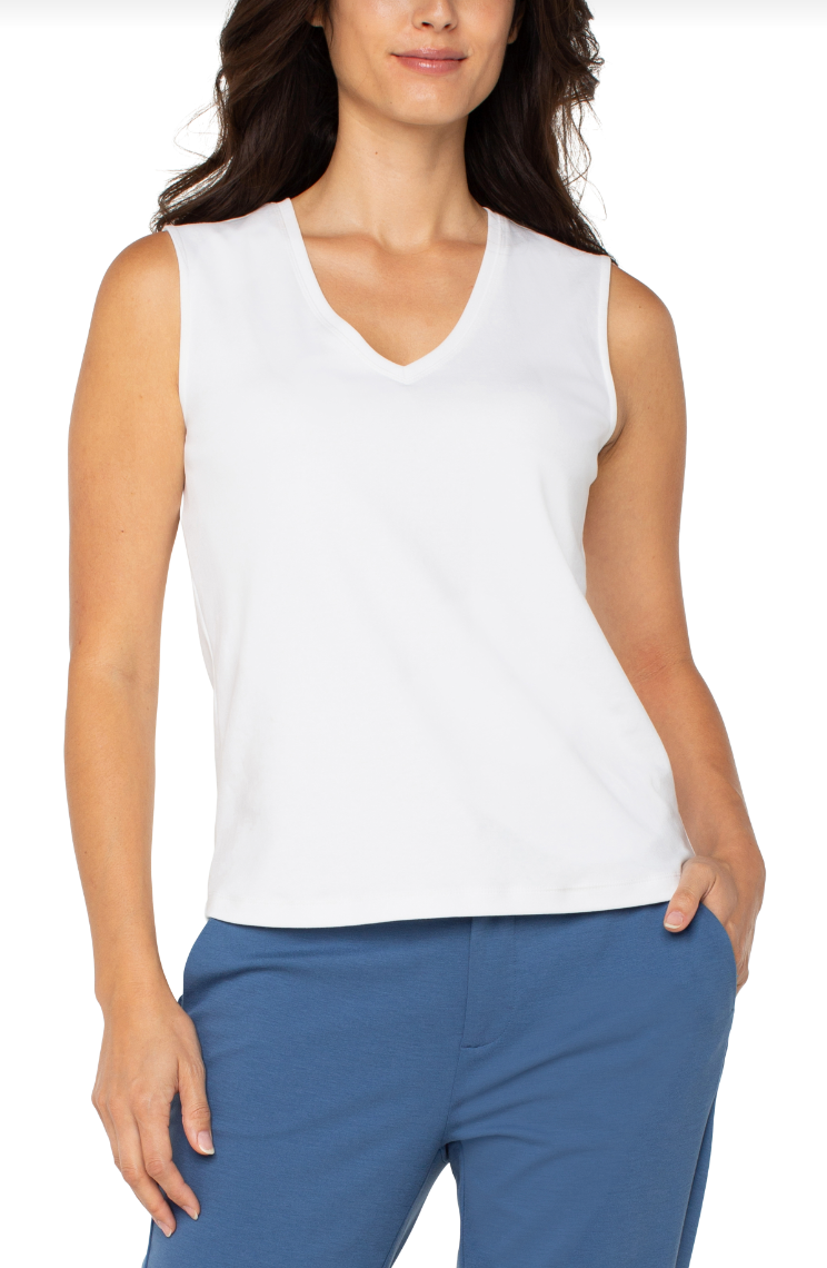 Sleeveless V-Neck Top