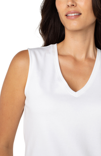 Sleeveless V-Neck Top