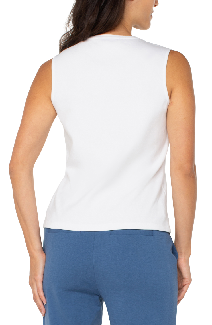 Sleeveless V-Neck Top