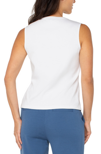 Sleeveless V-Neck Top