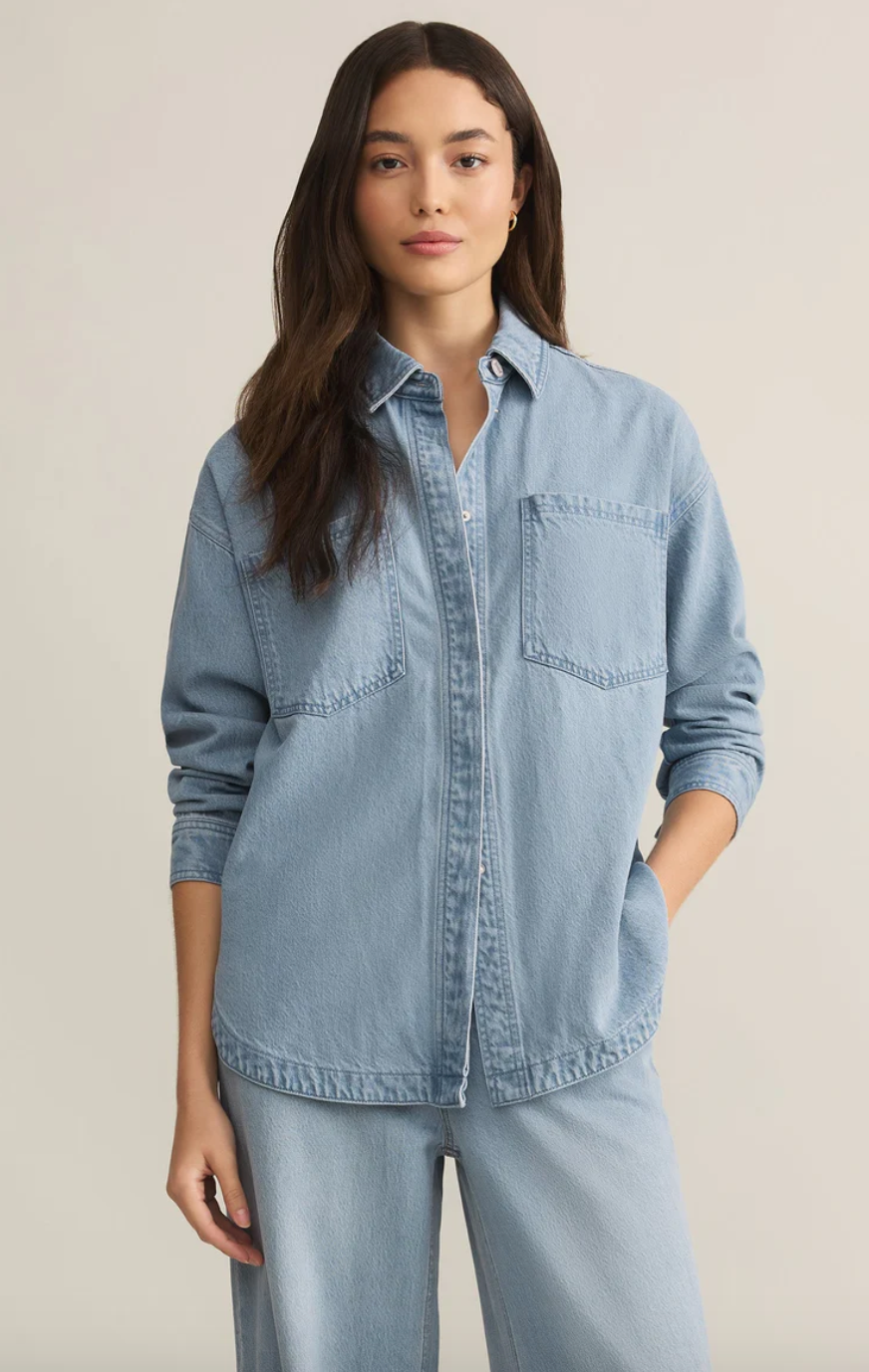 Z Supply All Day Luxe Soft Denim Jacket - ZJ251511 – Style Niche