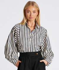 Oversized Striped Shirt