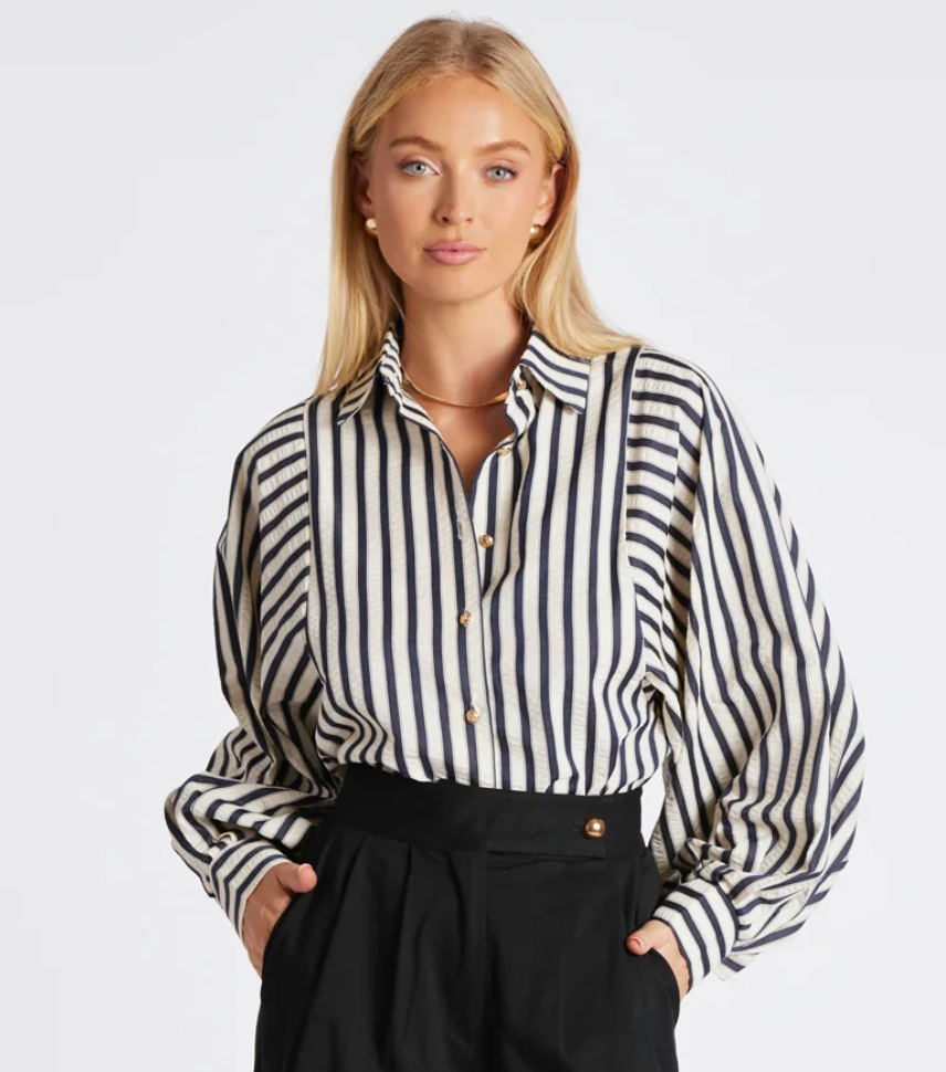 Oversized Striped Shirt