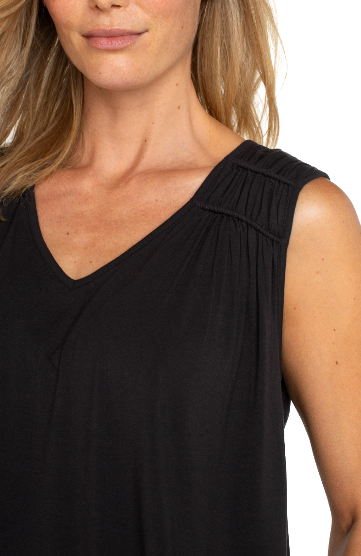 Ruched Shoulder Tank