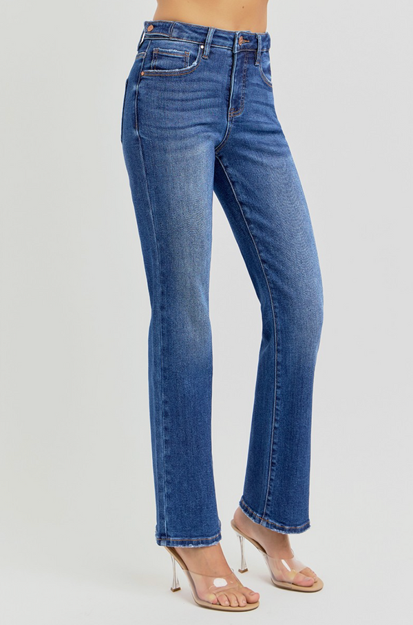 Tummy Control Ankle Straight Jeans