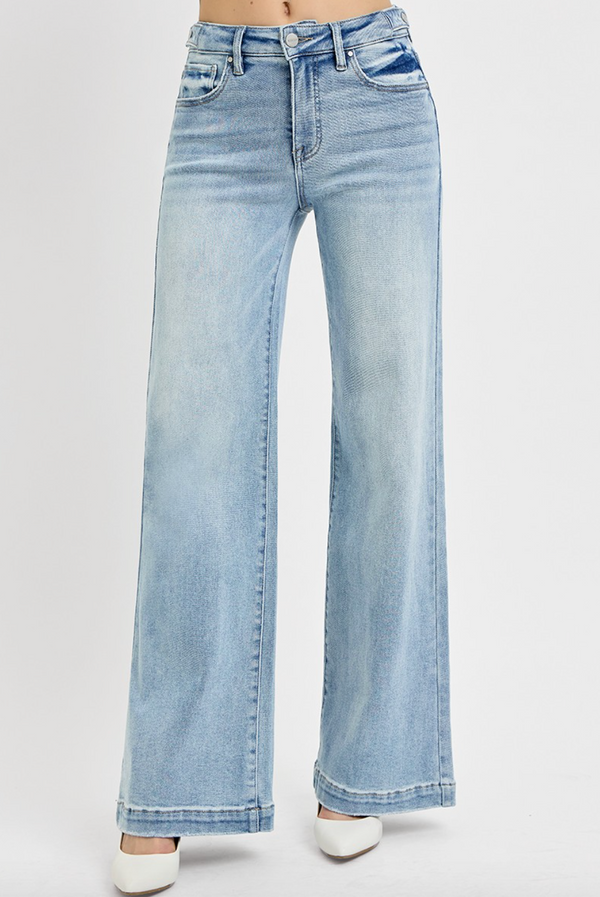 Tummy Control Wide Leg Jeans
