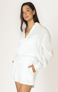 Gauze Button Down