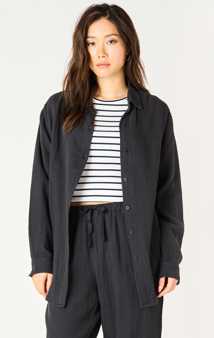 Gauze Button Down