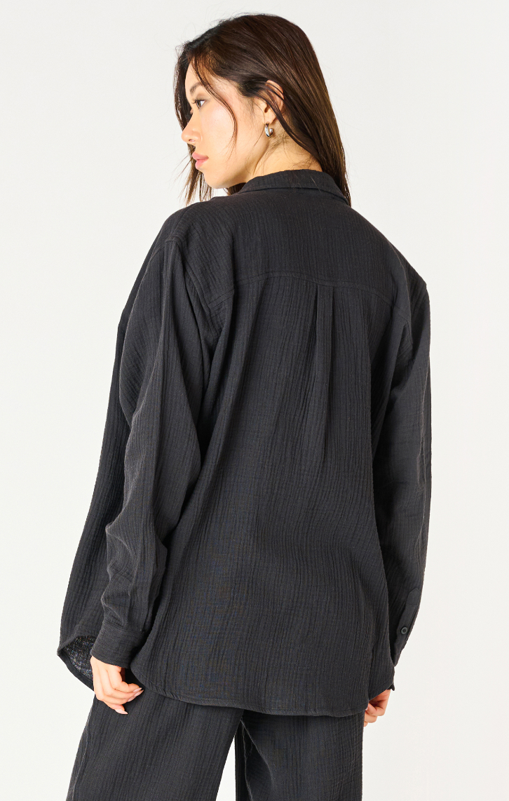 Gauze Button Down