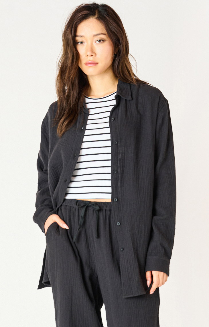 Gauze Button Down