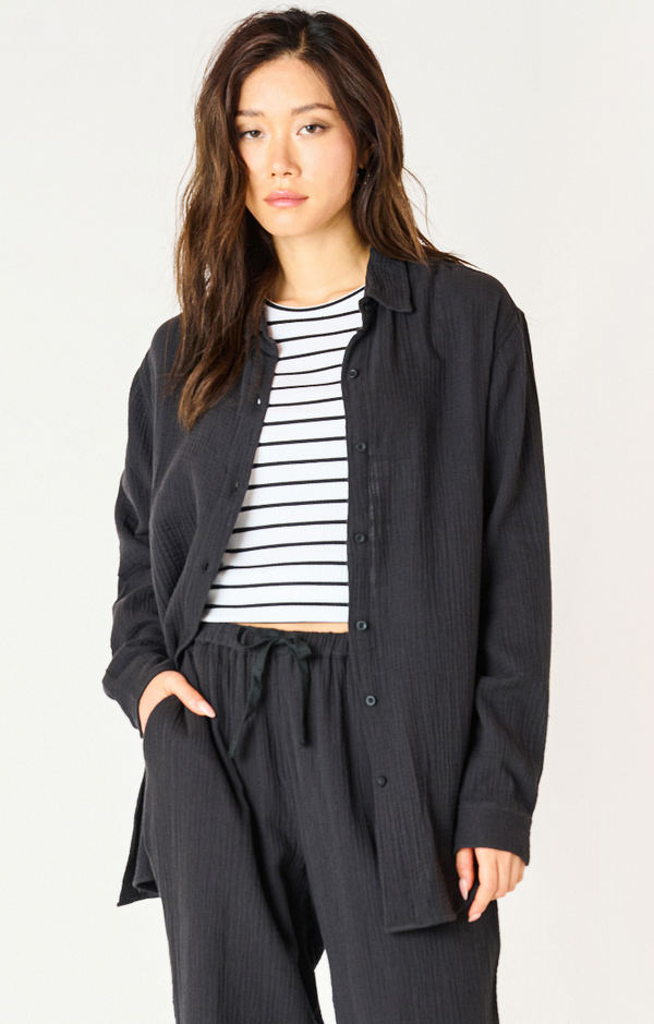 Gauze Button Down