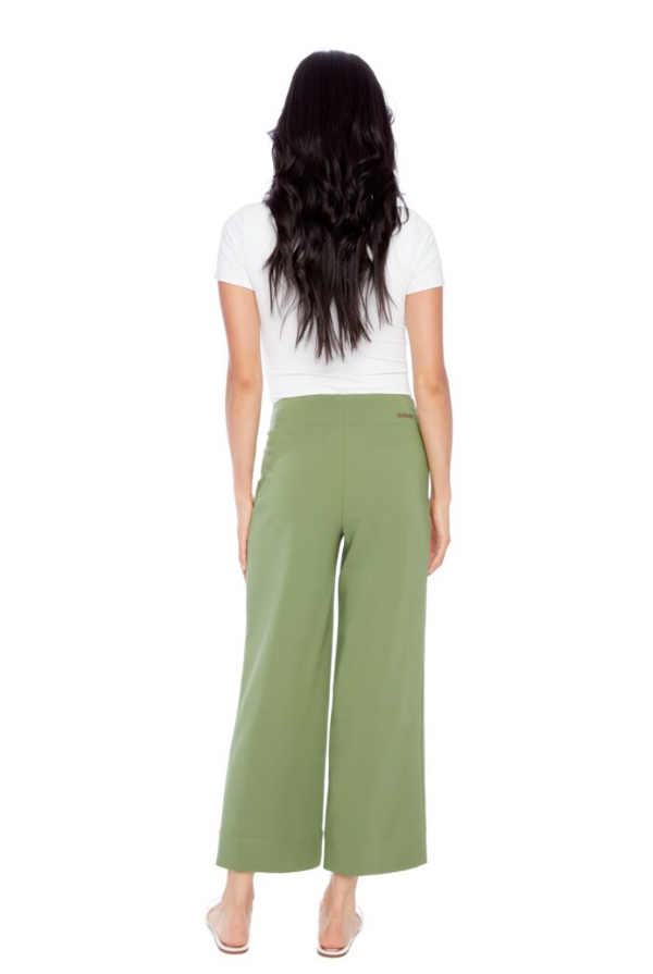 Pull on Patch Pocket Wide Leg Pant-Dill