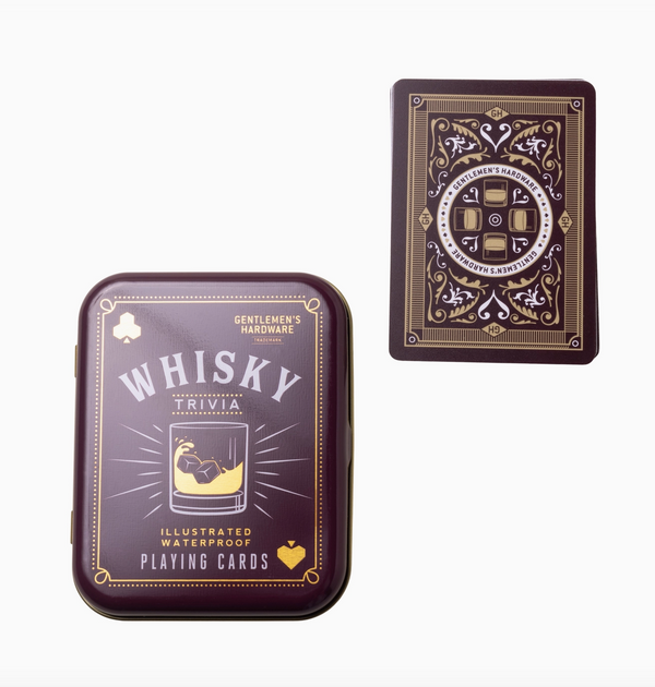 Waterproof Whisky Trivia Playing Cards
