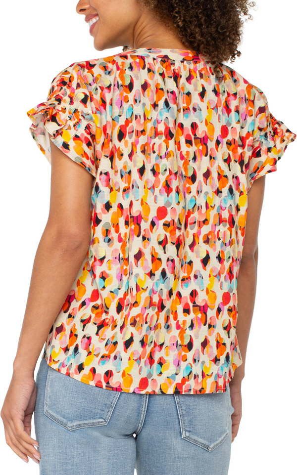 Multi Color Speckled Blouse