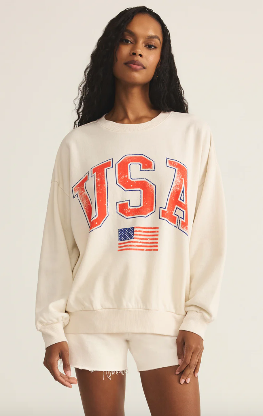 Z Supply Flag Sunday Sweatshirt - GT252827S – Style Niche Boutique