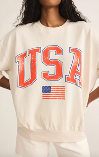 Z Supply Flag Sunday Sweatshirt