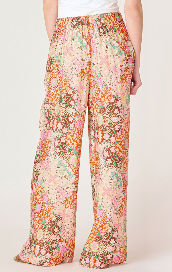 Medallion Wide Leg Flowy Pants