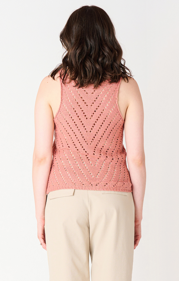 Open Weave Crochet Tank