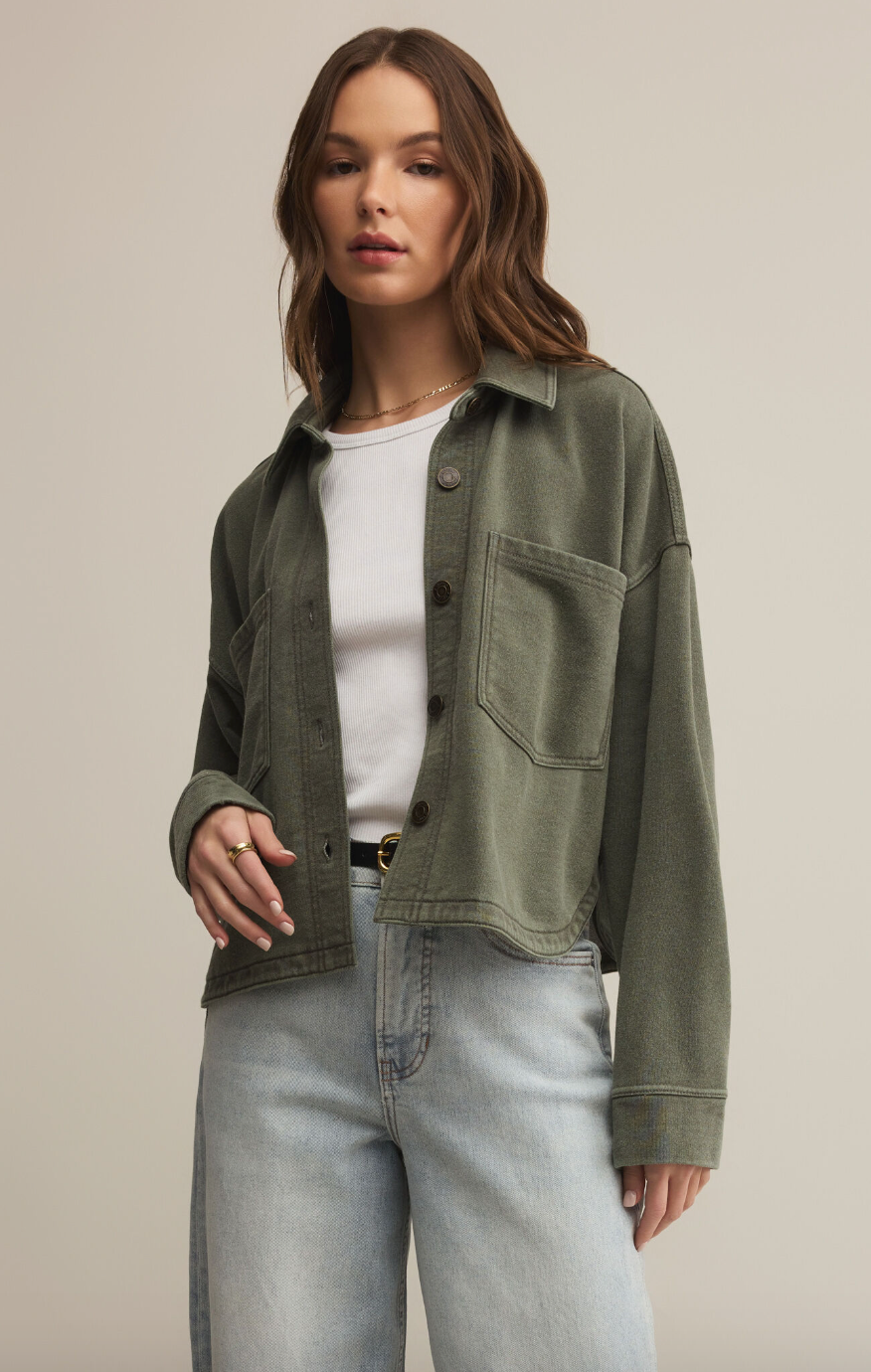 Z Supply All Day Cropped Knit Jacket