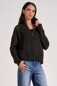 Elan Open Knit 1/4 Zip
