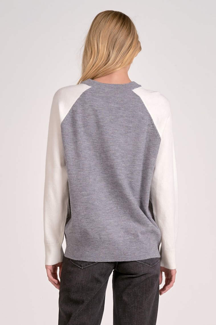 Elan Colorblock Raglan Sweater