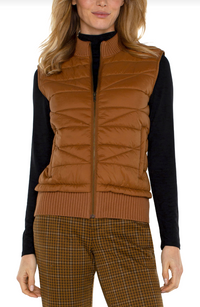 Liverpool Slvless Quilted Sweater Vest
