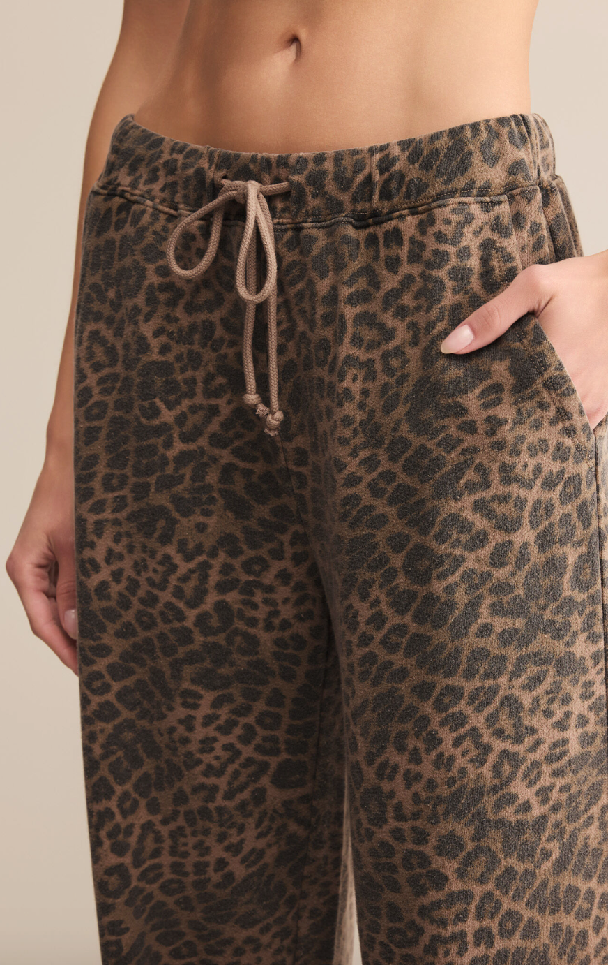 Z Supply Hunter Leopard Knit Pant