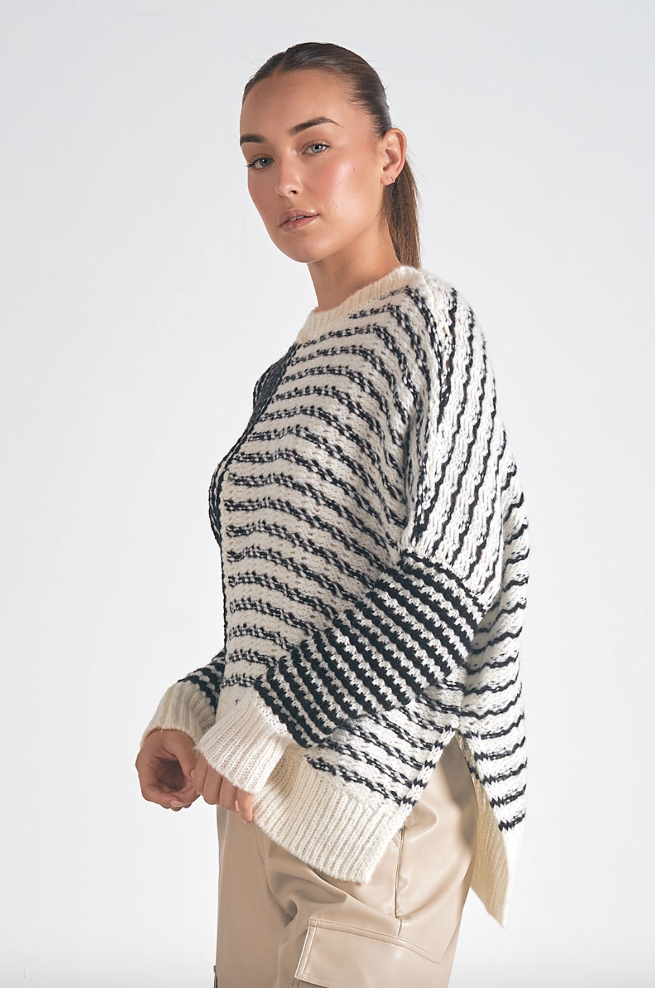 ELN Asymmetrical Sweater