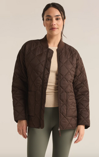 Zsup Quilted Nylon Bomber Jacket