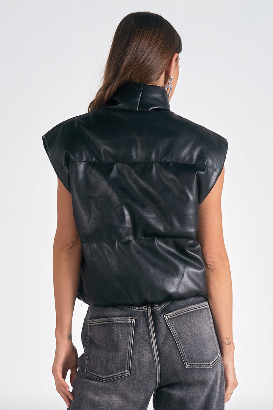 ELN High Collar Vest-Black