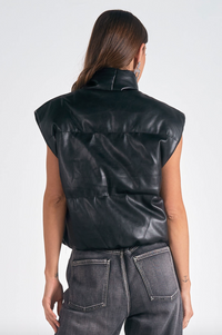 ELN High Collar Vest-Black