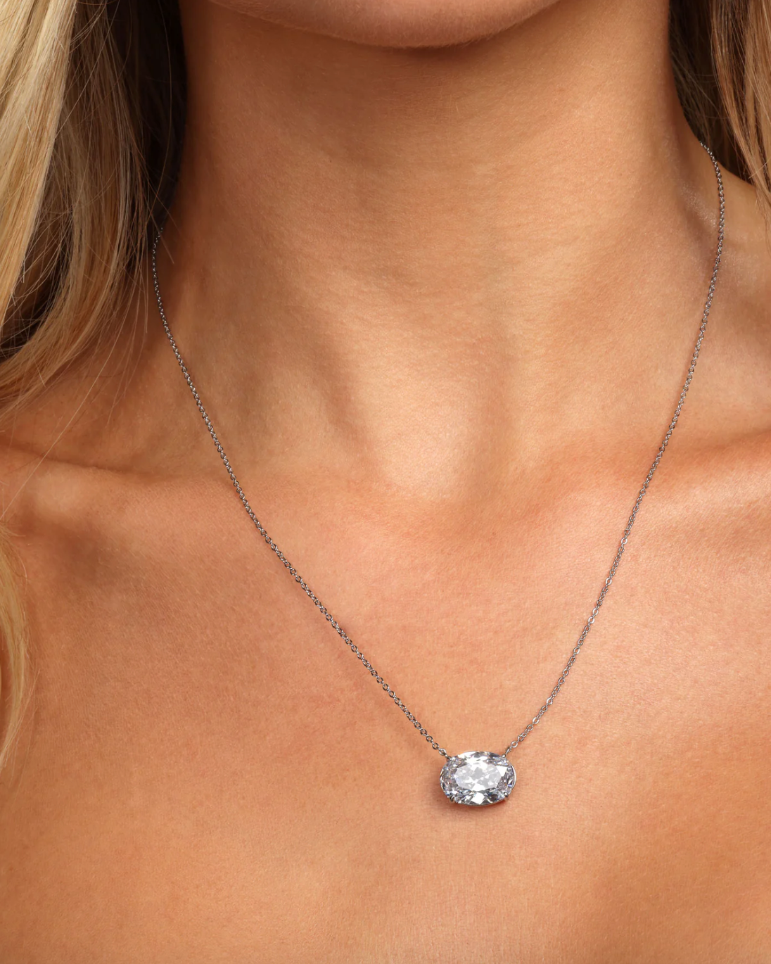 MM Crystal Pendant Necklace