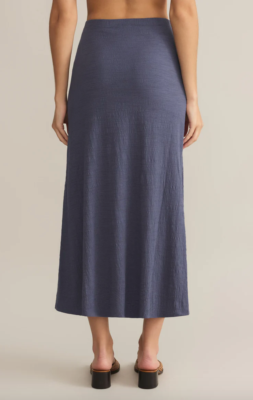 Delavine Textured Midi Skirt